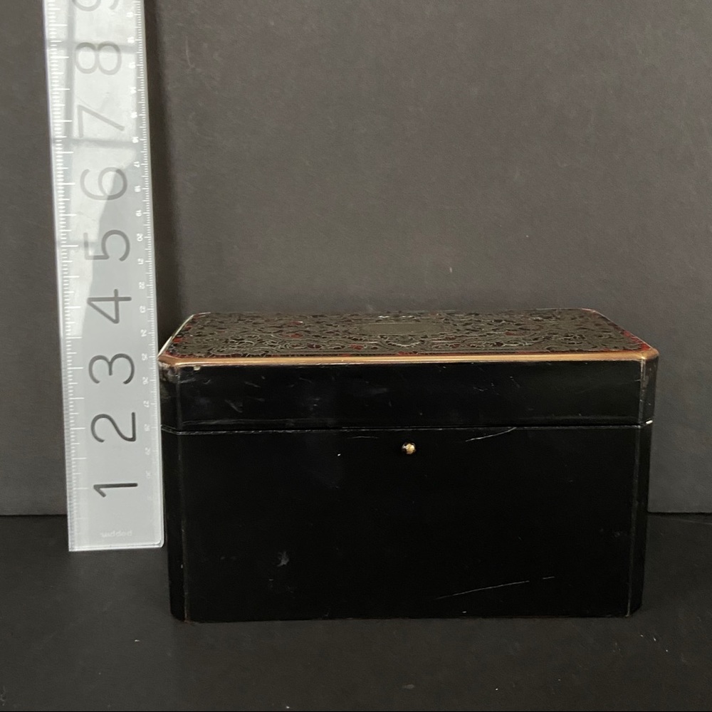 Napoleon III boule marquetry small hinged box - Picture 7 of 15